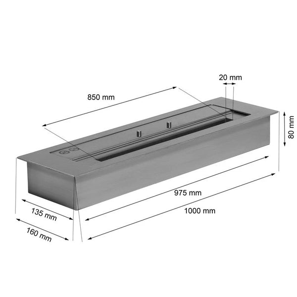 Brûleur Superior Extérieur 5 litres 100 cm