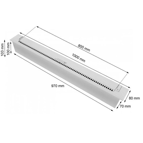 Brûleur Slimline - 100 cm