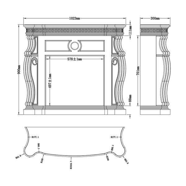 Cheminée électrique Lex - Blanc
