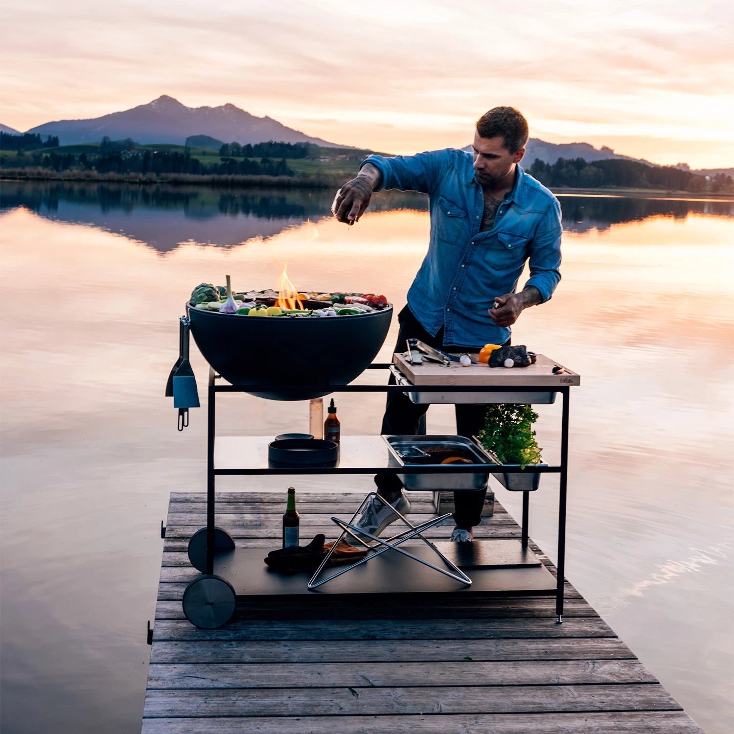 cheminée barbecue d’extérieur