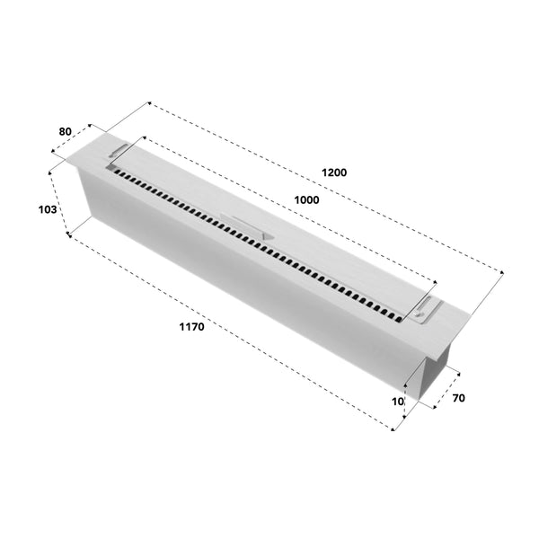 Brûleur Slimline - 120 cm