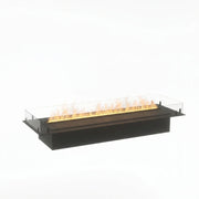 Foco Myst Free 1200 water vapour fireplace, studio shot with realistic Opti-myst flame effect