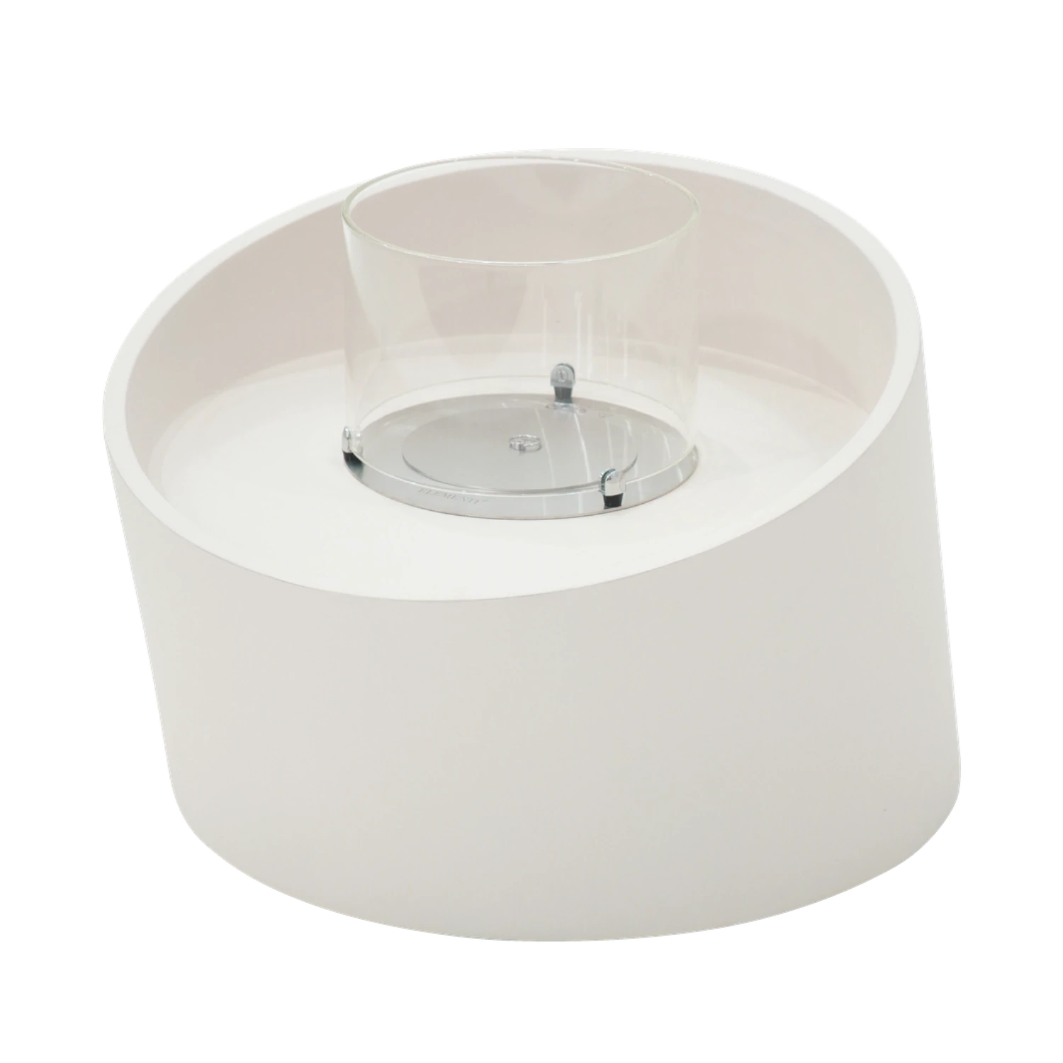 Colonne cheminée bioéthanol TORRE – blanc crème