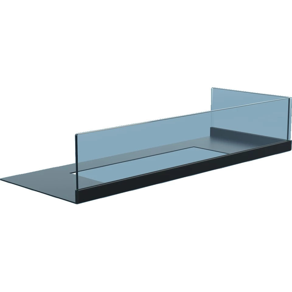 Verre pour Cheminée d'Angle 60 cm Côté Droit
