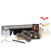 Pack insert cheminée bioéthanol - 65 cm : créez une ambiance chaleureuse et raffinée, sans travaux ni conduit.