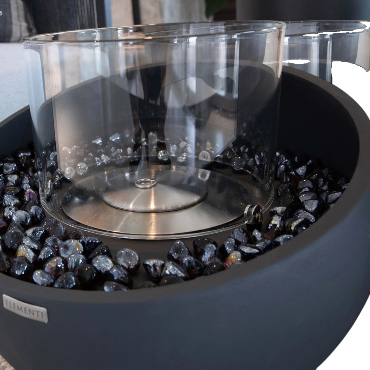 FIRENZE Bol à bioéthanol S – noir ardoise