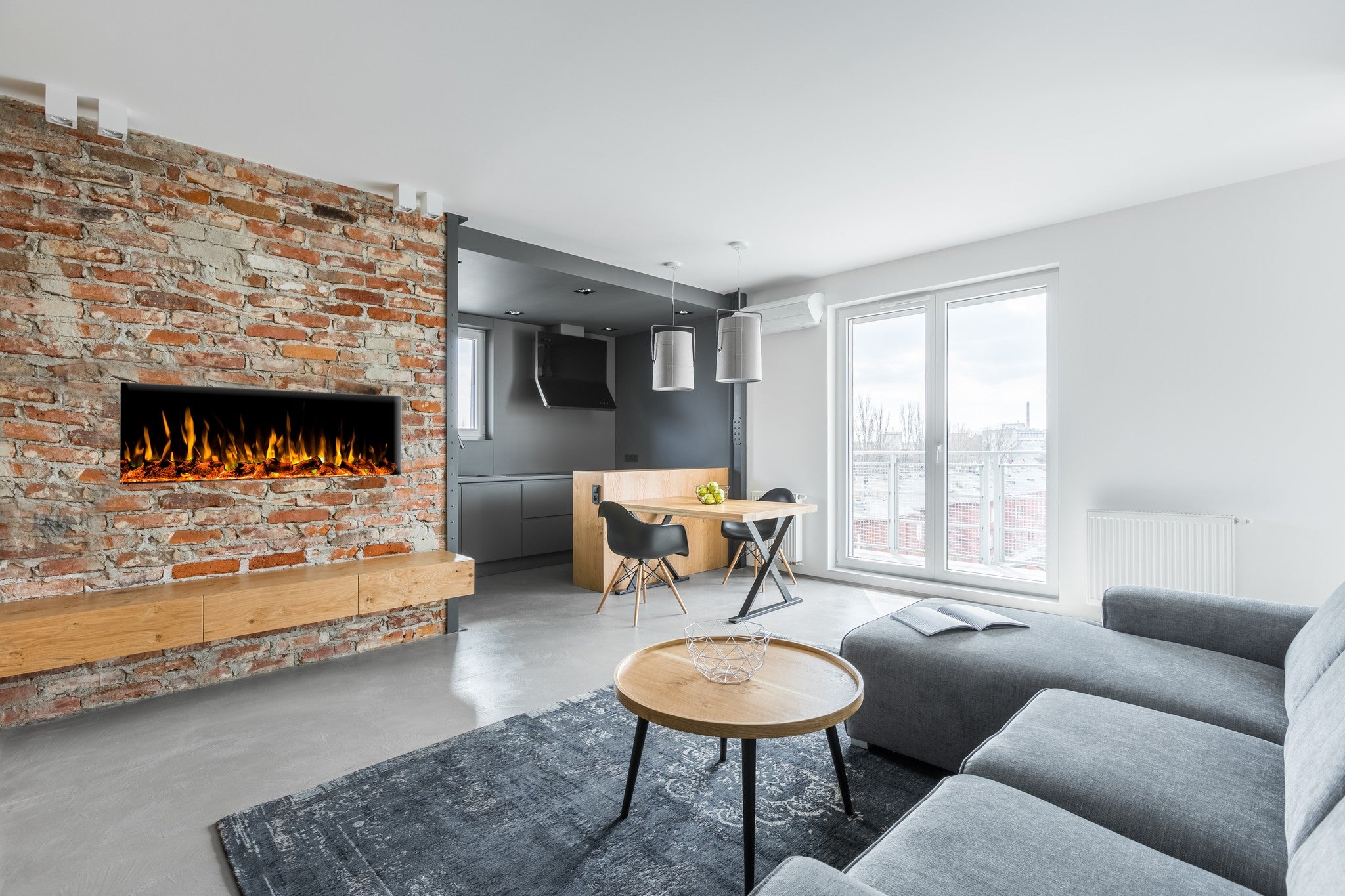 Aflamo Diamond 152 cm Electric Fireplace