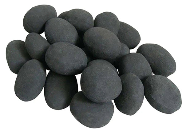 Galets en Céramique (Noir - 24 pièces)