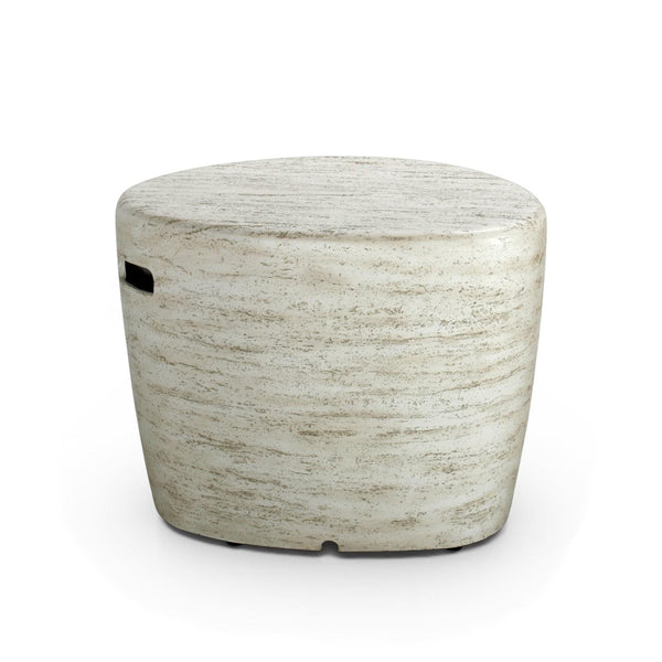Cache-bouteille Enclosure Organic Travertine – Couvercle pour bouteille de gaz