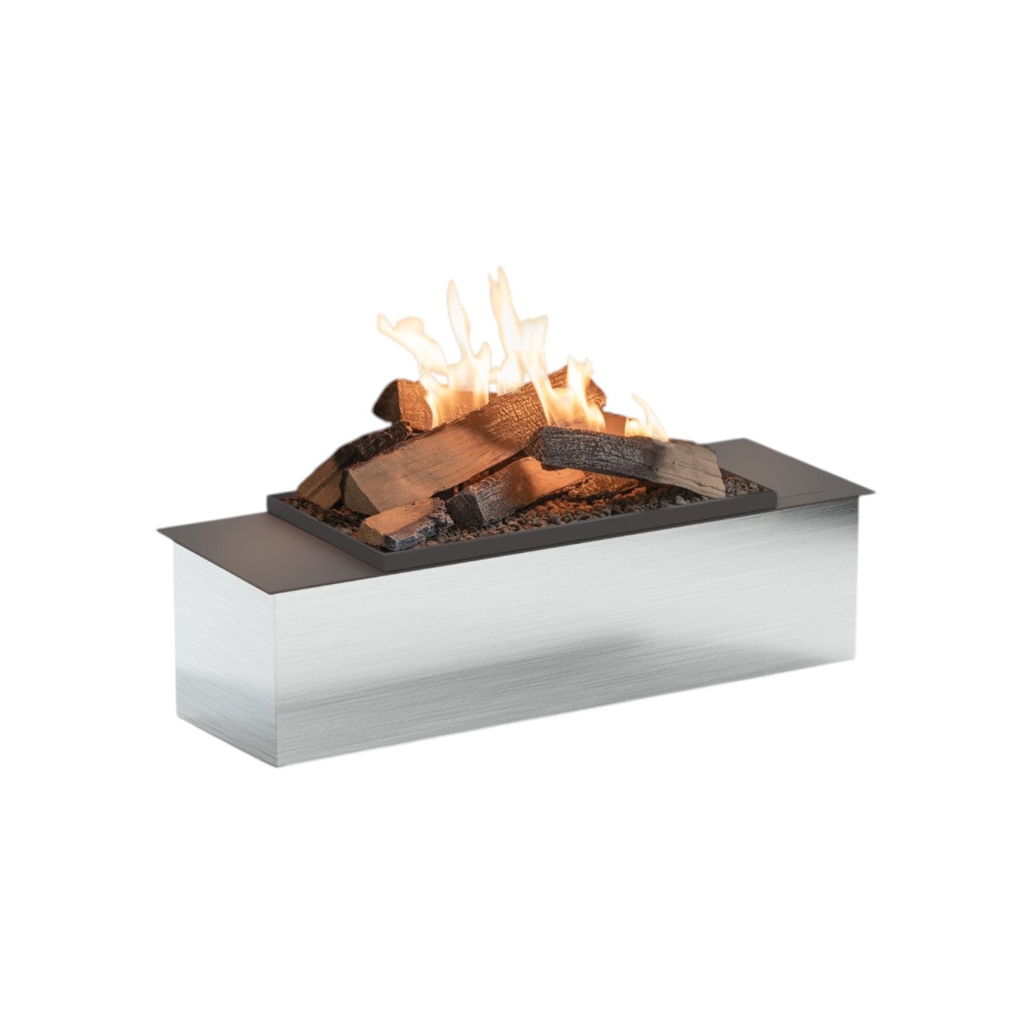 Planika FLA4 790 Flogs : Brûleur à bioéthanol télécommandé avec flammes réalistes et bûches décoratives