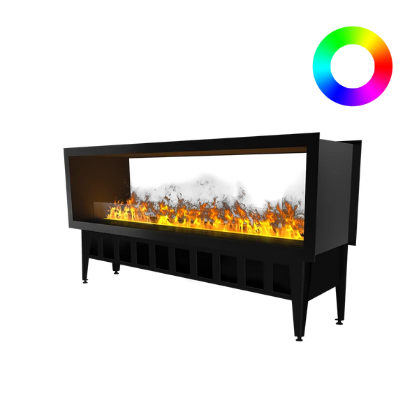 Cheminée à vapeur d'eau traversante Incanto 1500 ST Multicolore