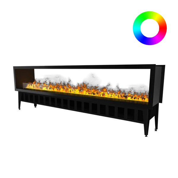 Cheminée à vapeur d'eau traversante Incanto 2500 ST Multicolore