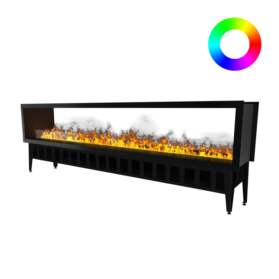 Incanto 2500 ST Multicolour See-Through Water Vapour Fireplace