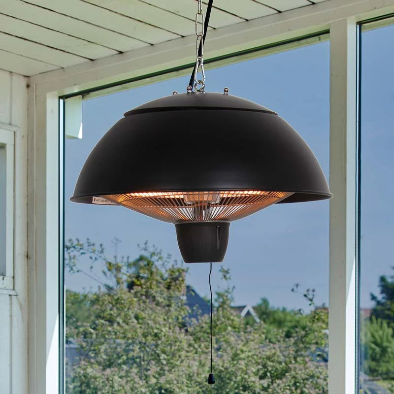Chauffe-terrasse suspendu 600-1500W -  Ø42 cm