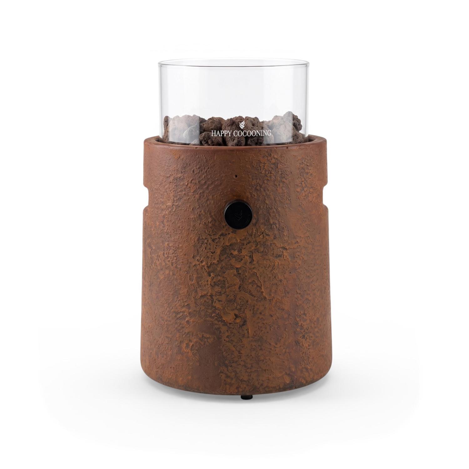 Lumi Cone Marron – Cheminée à gaz de table