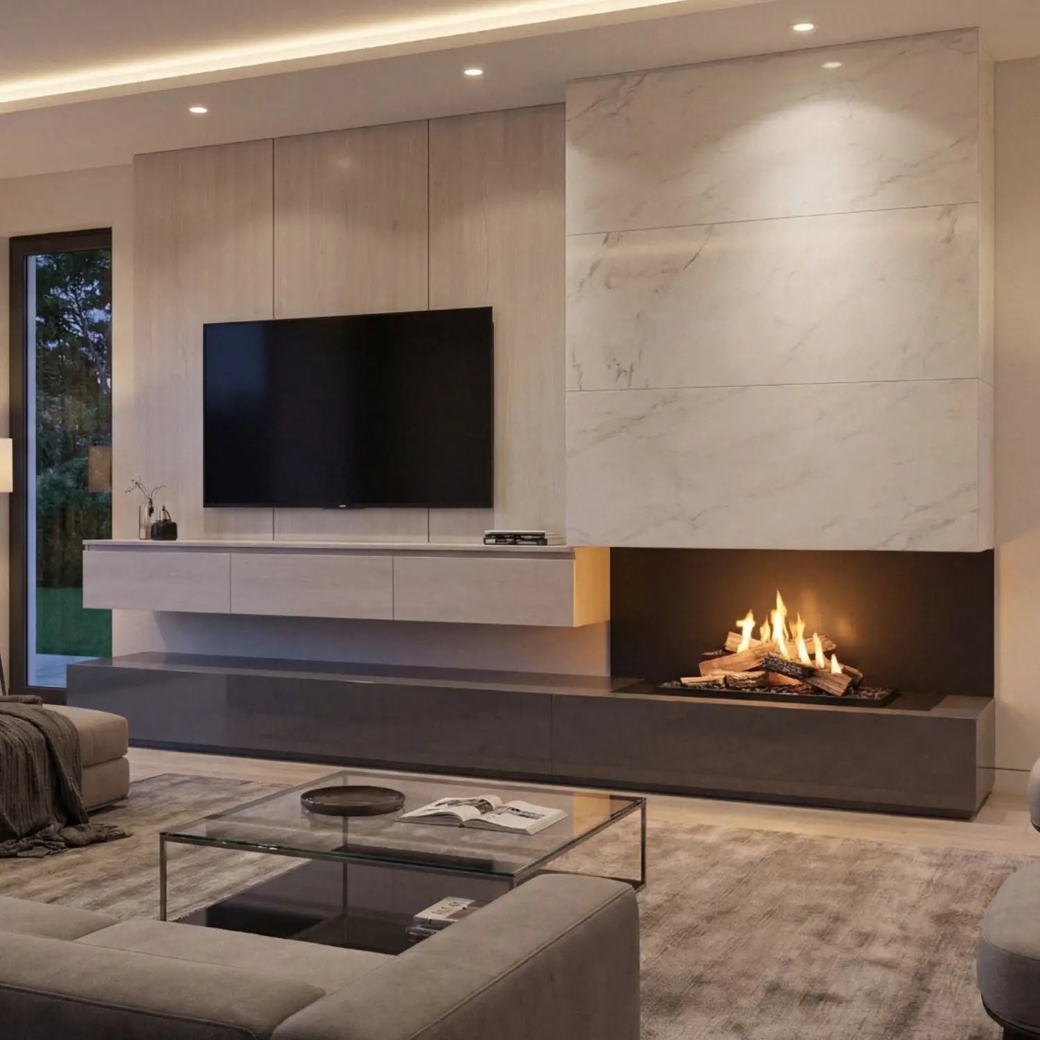 Planika FLA4 990+ Flogs: Remote Controlled Bioethanol Burner with Realistic Log Flames