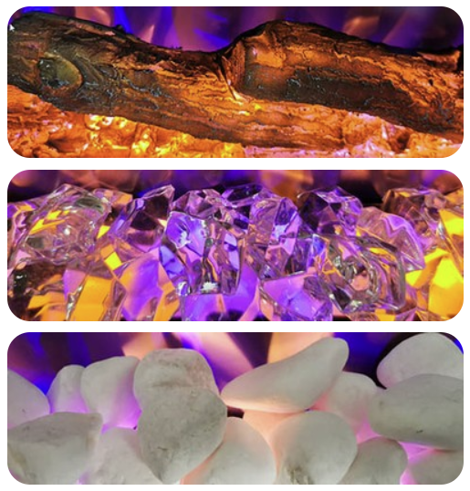 Cheminée Encastrable Électrique LED Pro 80 cm