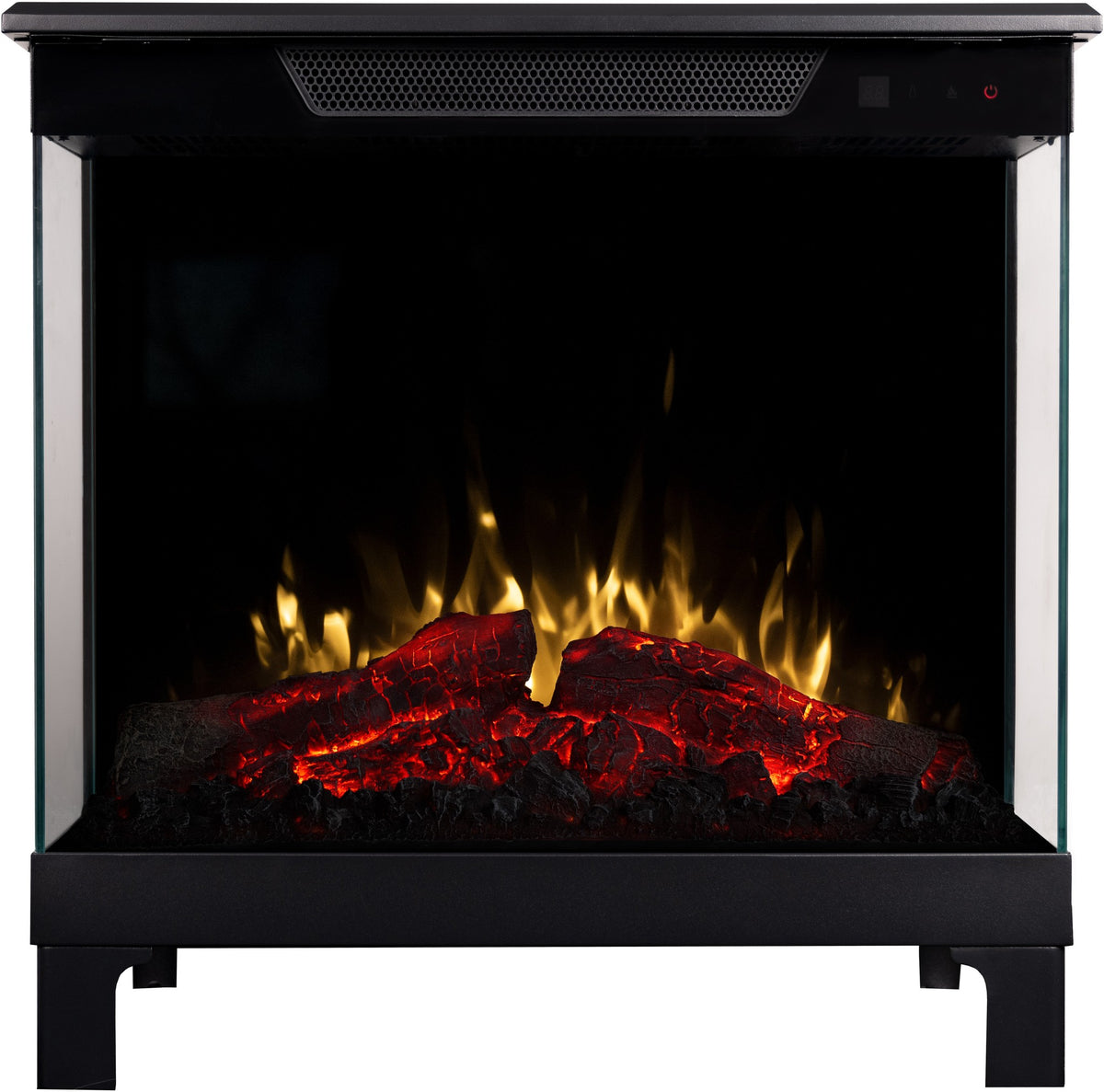 Tower 71 – Freestanding Electric Fireplace with 3-Sided Flame View