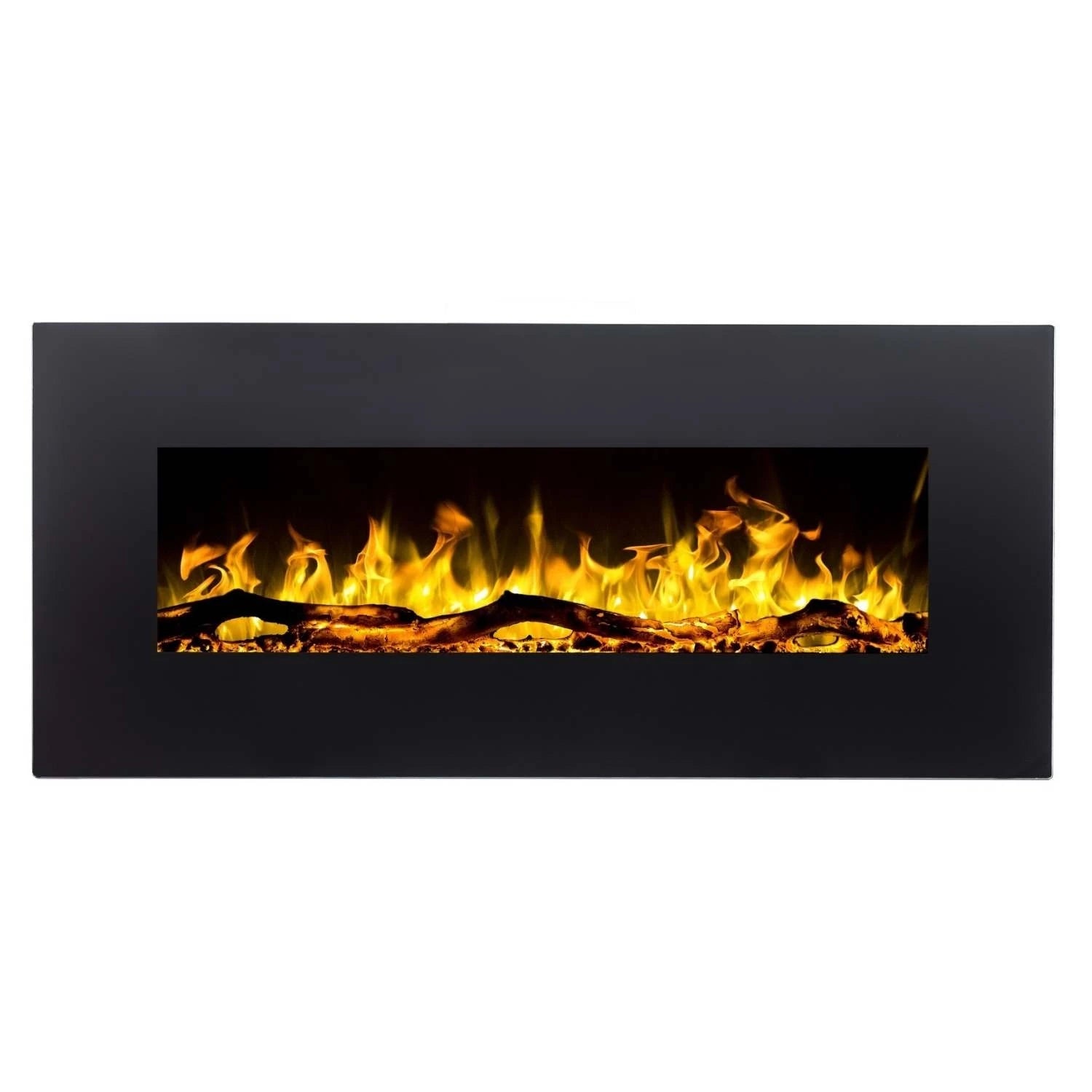 Cheminée Électrique Noire Aflamo Albion 110 cm