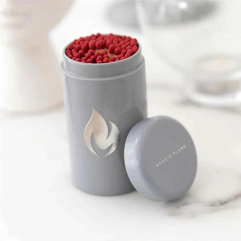 Support design pour allumettes – Gris