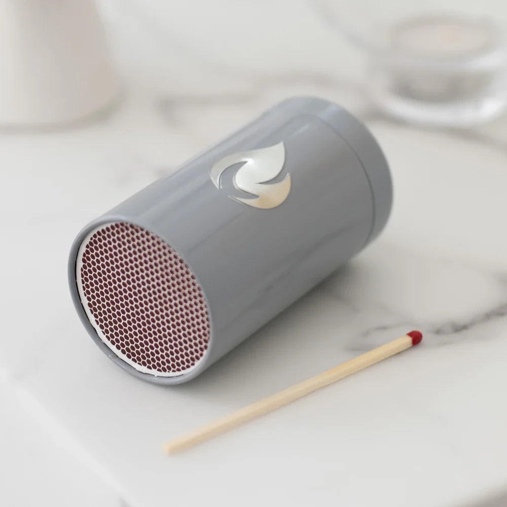 Support design pour allumettes – Gris