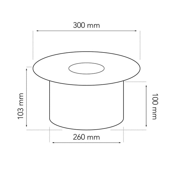 Brûleur Bioéthanol Rond 5 Litres (Ø: 26 cm)