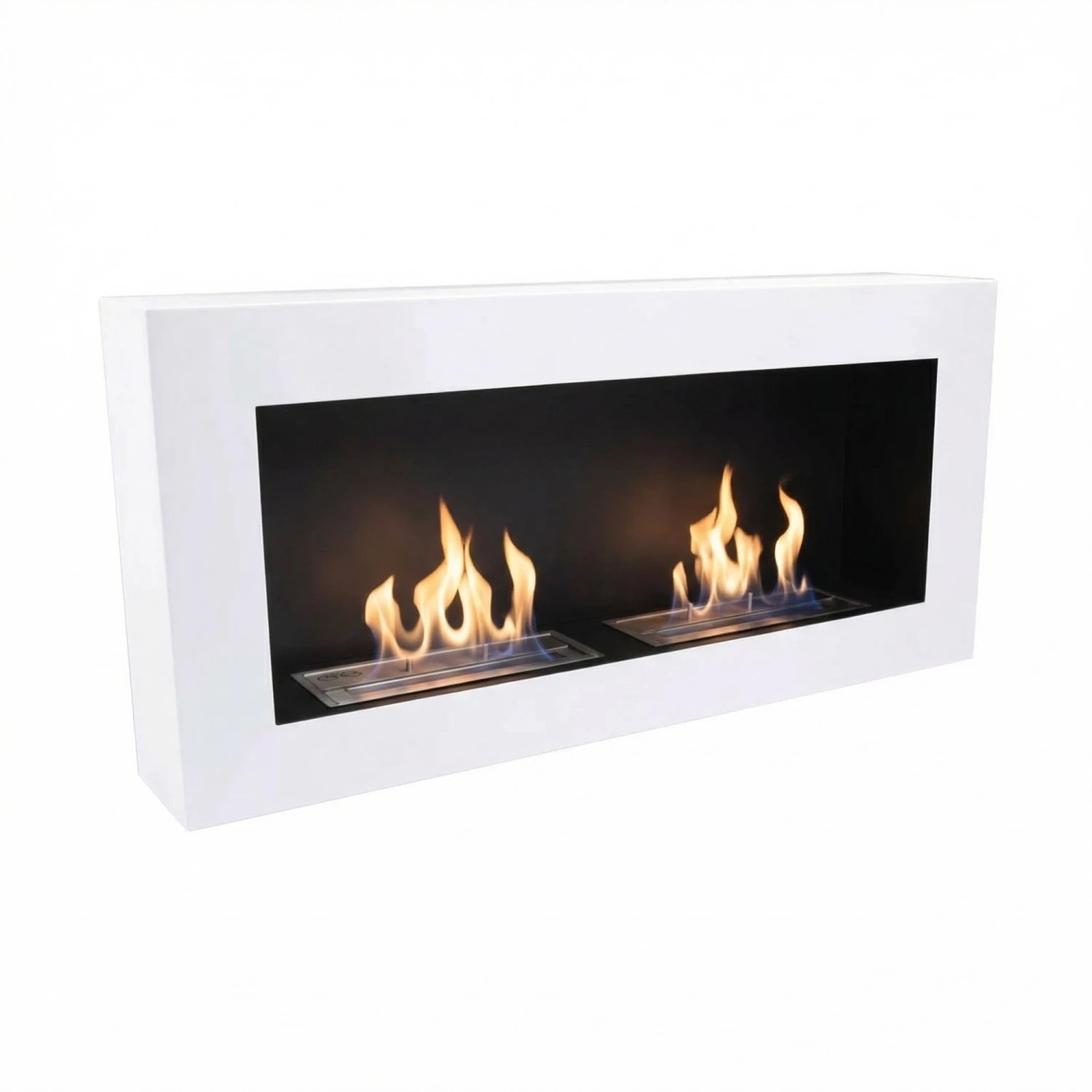 Cheminée Bioéthanol Murale Blanche de 90 cm