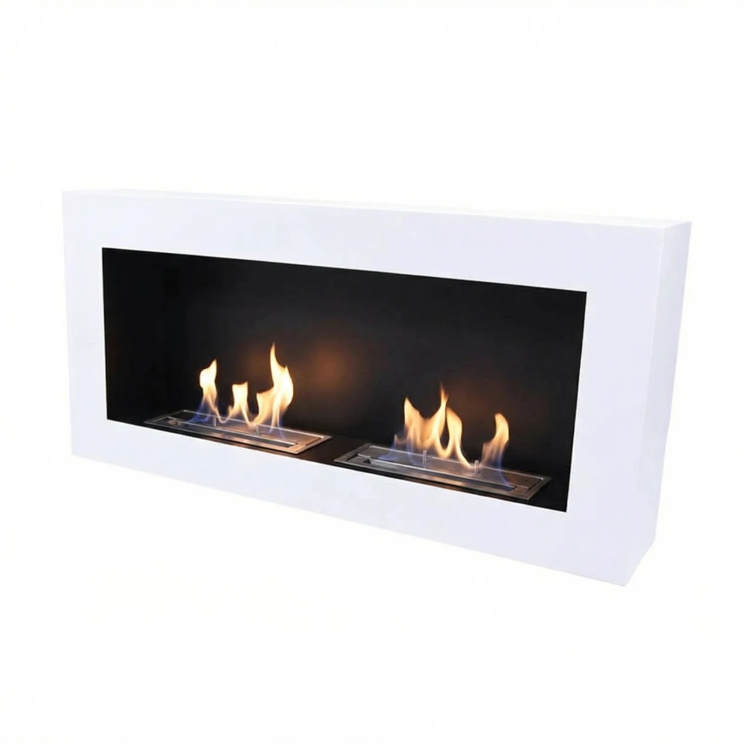 Cheminée Bioéthanol Murale Blanche de 90 cm
