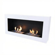 Cheminée Bioéthanol Murale Blanche de 90 cm