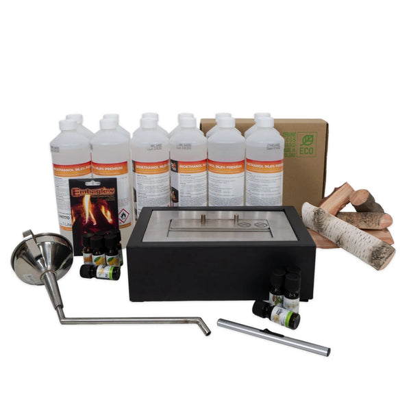 Pack insert cheminée bioéthanol – 30,5 cm