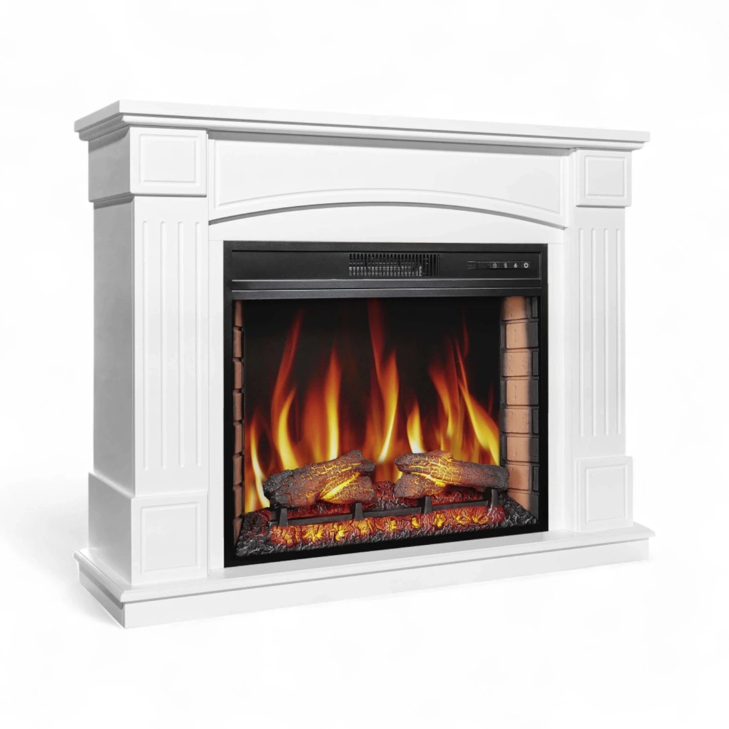 Boston AF28S - Blanc : une cheminée bioéthanol design pour une atmosphère cosy et contemporaine.