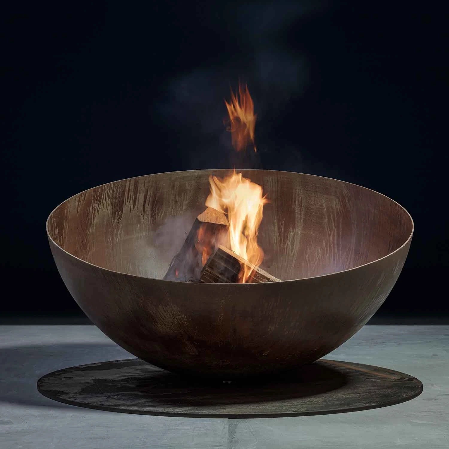 brasero exclusif en acier corten