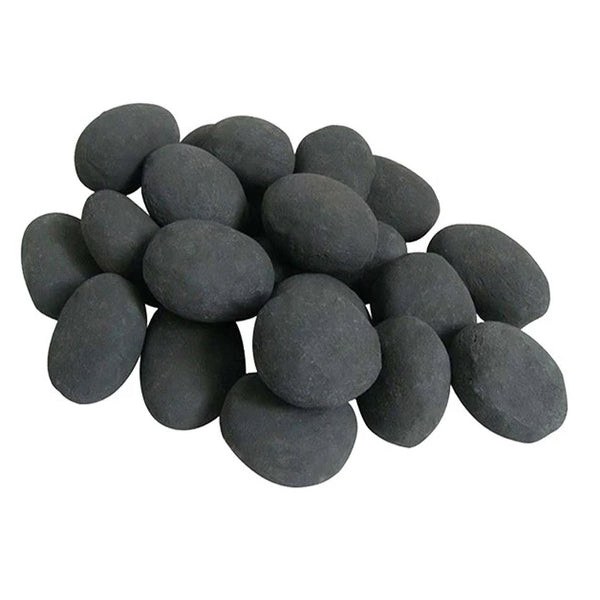 Galets en Céramique (Noir - 24 pièces)