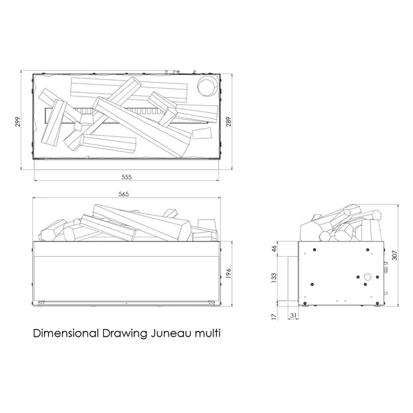 Juneau Multi - Insert Cheminée Hybrid
