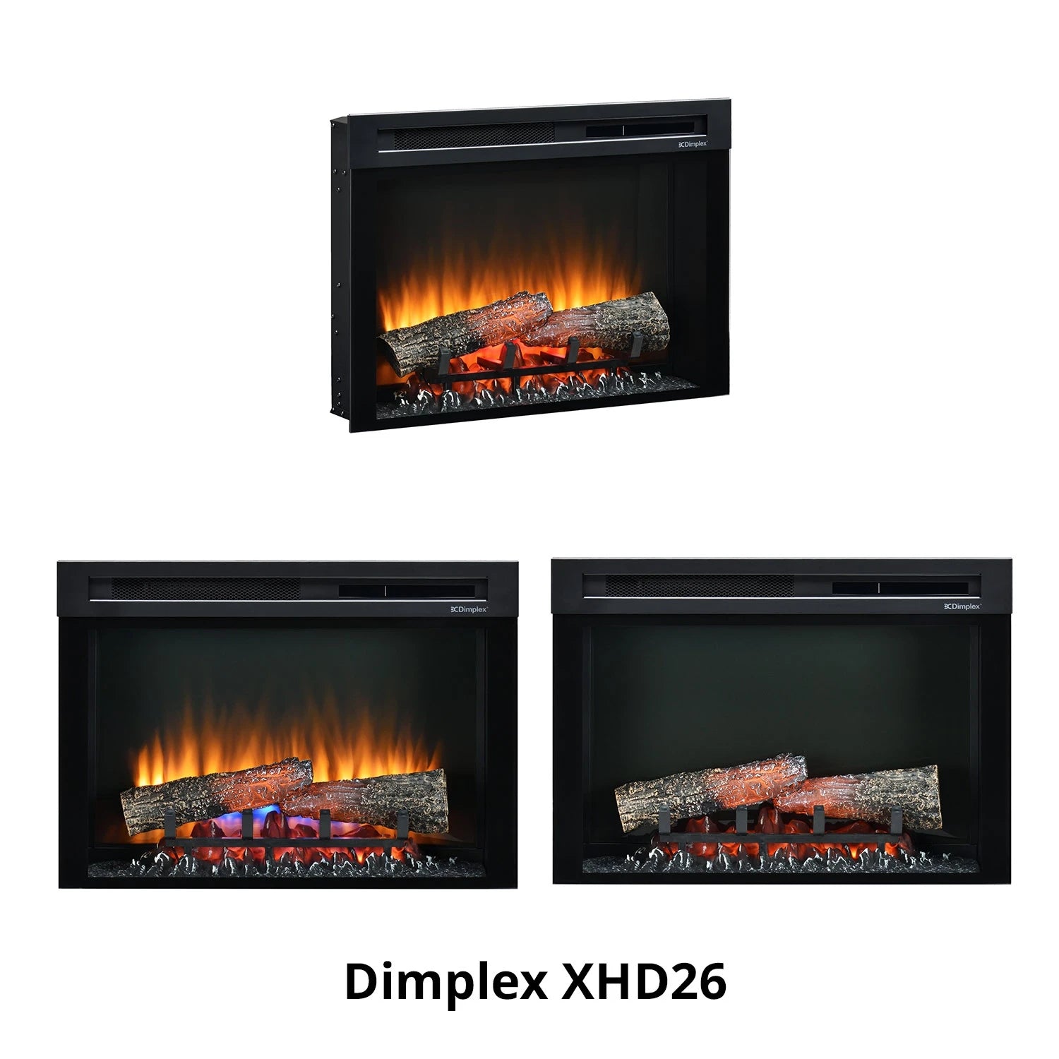 XHD Electric Firebox - Insert de cheminée électrique en plusieurs dimensions
