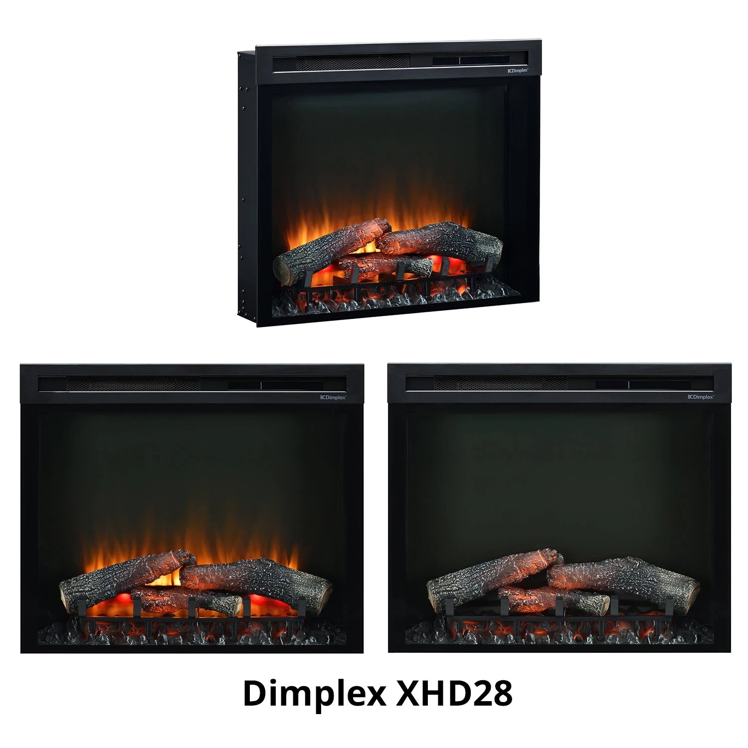 XHD Electric Firebox - Insert de cheminée électrique en plusieurs dimensions