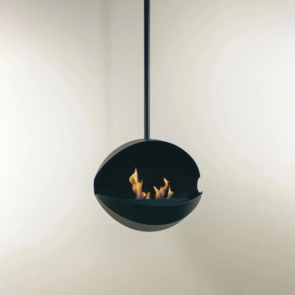 Extension de 50 cm pour la cheminée bio suspendue au plafond Eclipse Pendel.
