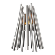Stix - Cheminée d’extérieur en bioéthanol en acier inoxydable