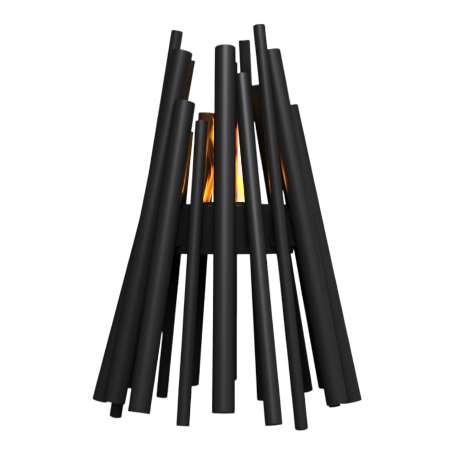 Stix Outdoor - Cheminée au bioéthanol noire pour l’extérieur