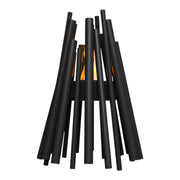 Stix Outdoor - Cheminée au bioéthanol noire pour l’extérieur
