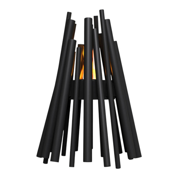 Stix Outdoor - Cheminée au bioéthanol noire pour l’extérieur