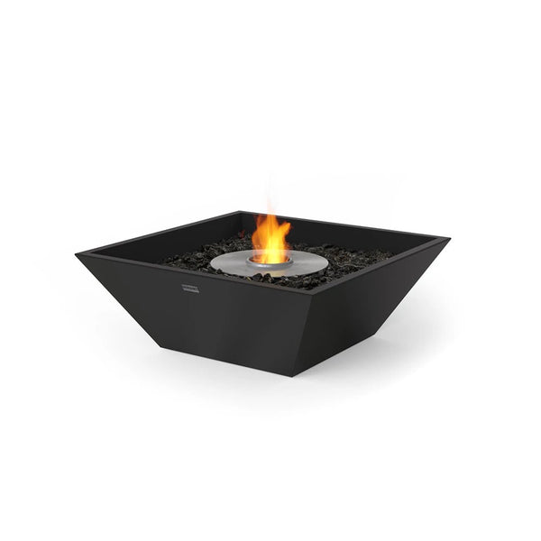 Nova 600 outdoor bioethanol fireplace, square compact design