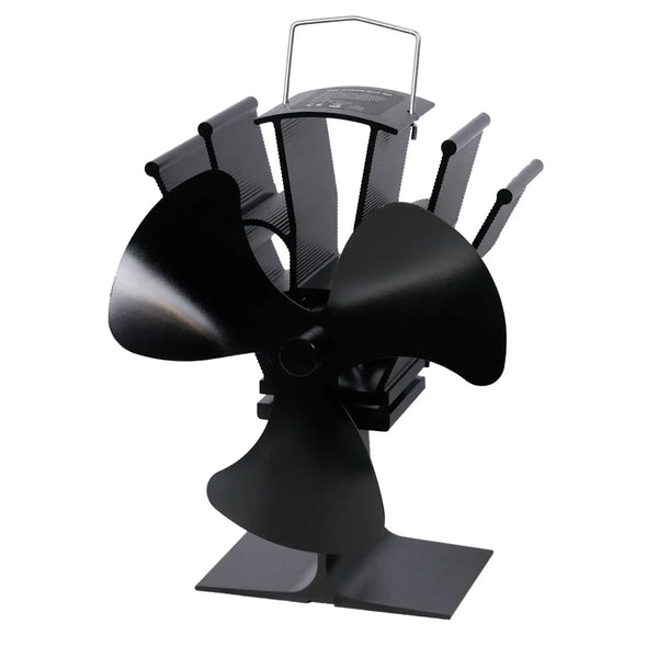 Ventilateur de cheminée noir à chaleur – 3 pales