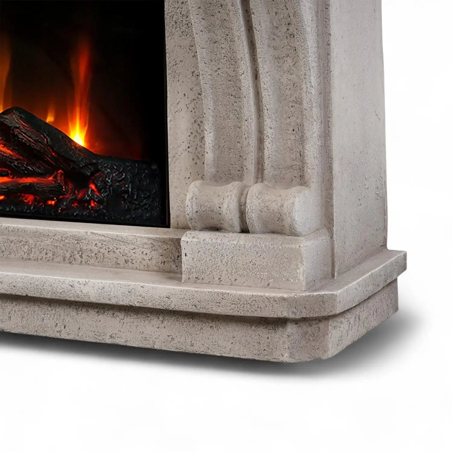 Logi - Cheminée Électrique en Polystone