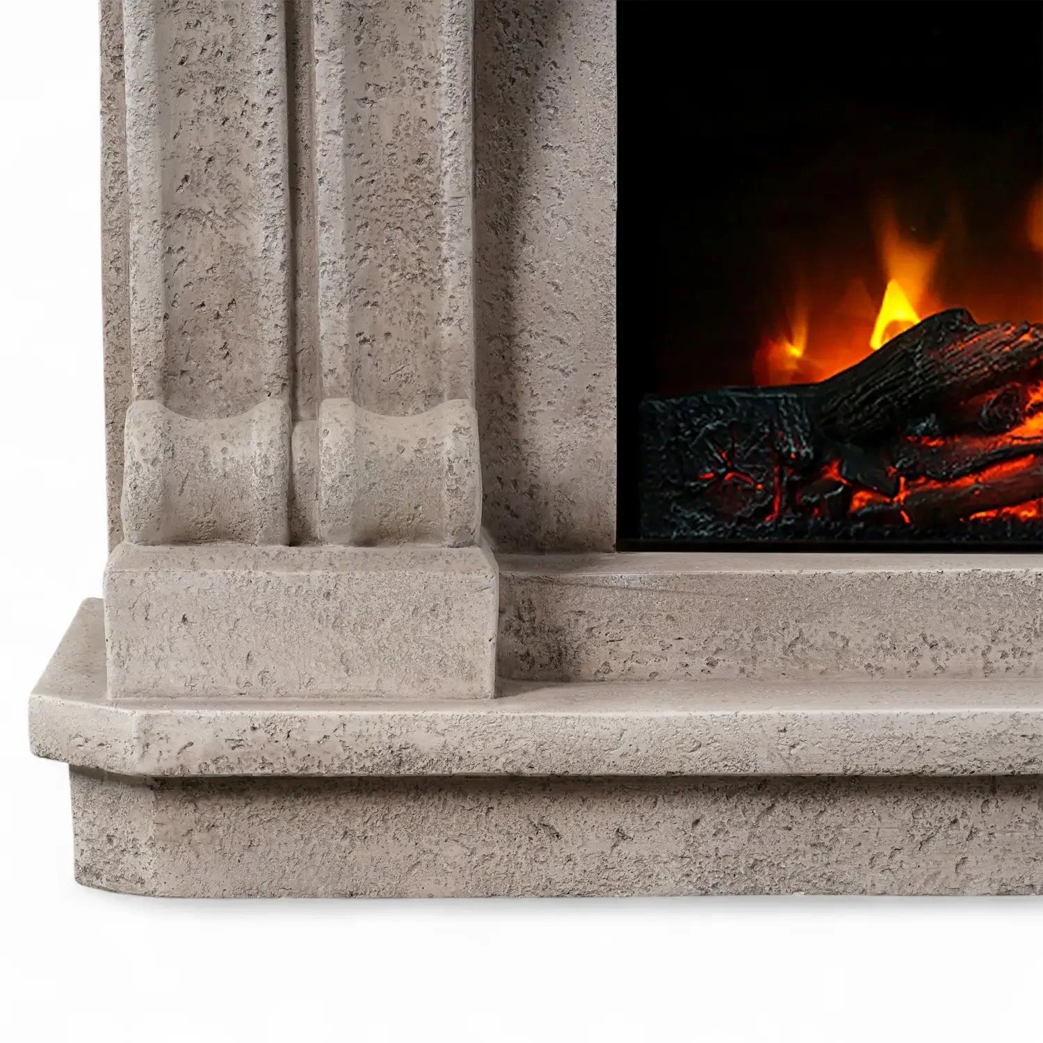 Logi - Cheminée Électrique en Polystone