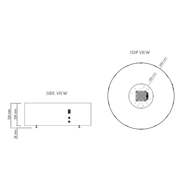 Galio Fire Pit Corten Automatique