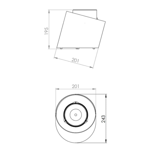 Cheminée de table Contour – Noir, l’art de créer une atmosphère intime et chaleureuse.