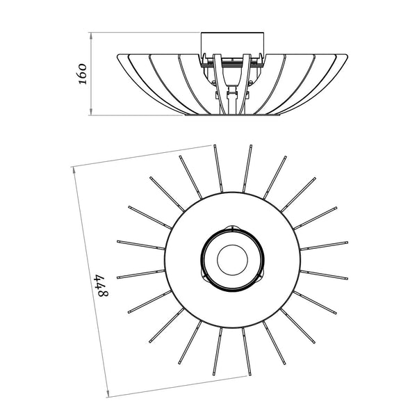 Cosmo Cheminée de table - Blanc