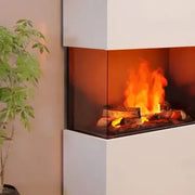 Panneau en verre Glow Fire pour cheminées à vapeur d'eau