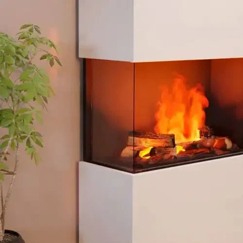 Panneau en verre Glow Fire pour cheminées à vapeur d'eau